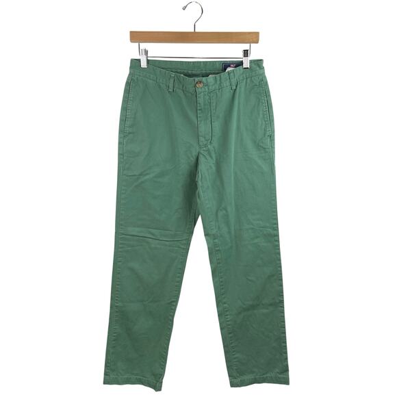 Vineyard Vines Women's Green Straight Leg High Rise Chino Ankle Jeans Pants 30 - Picture 1 of 4
